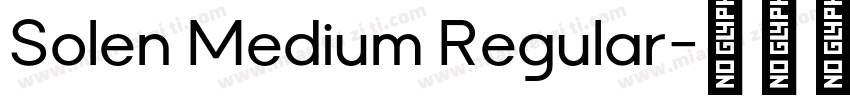 Solen Medium Regular字体转换